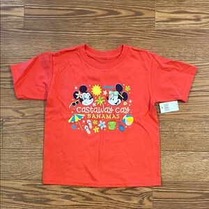 NWT Disney Kids Castaway Cay Red T-Shirt